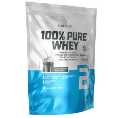 BioTech USA 100% Pure Whey 900g Black Biscuit