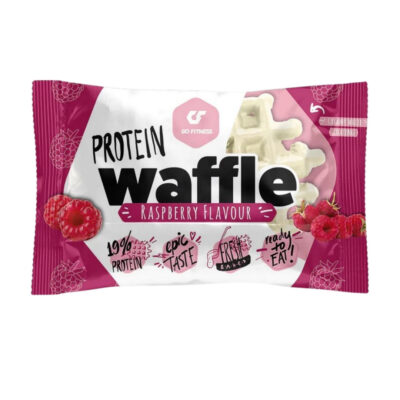 Go Fitness Protein Waffle - 1 x 50g Waffle White Chocolate Raspberry