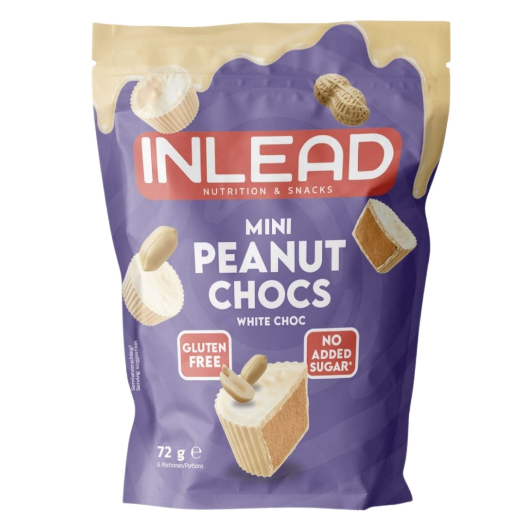 Inlead Nutrition Mini Peanut Chocs - 72g White Choc