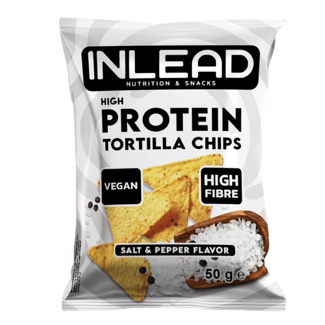 Inlead Nutrition High Protein Tortilla Chips – 50g Salt & Pepper