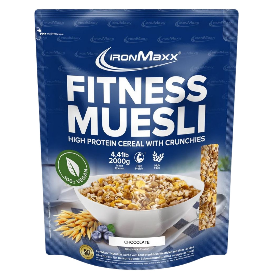 IronMaxx Fitness Müsli (MHD-Ware) 2000g Chocolate (MHD: 31/05/2026)