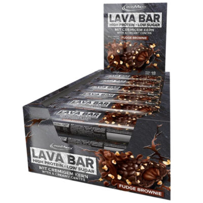 IronMaxx Lava Bar - 18 x 40g Riegel im Karton (MHD-Ware) Fudge Brownie (MHD: 30/06/2026)
