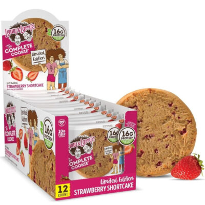 Lenny & Larry`s Complete Cookie 12x113g Cookies im Karton (MHD-Ware) Strawberry Shortcake (MHD: 28/07/2026)