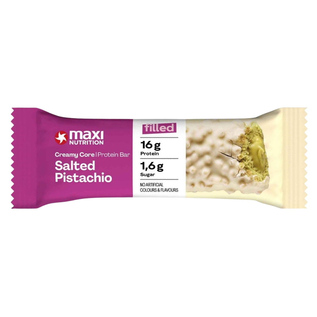 Maxi Nutrition Creamy Core Protein Bar - 1 x 45g Riegel Salted Pistachio