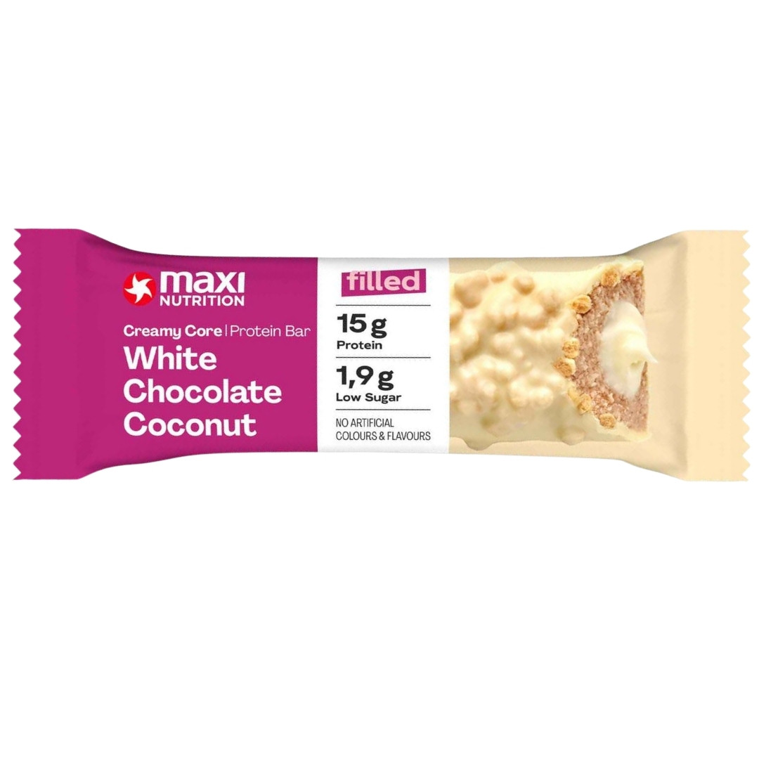 Maxi Nutrition Creamy Core Protein Bar - 1 x 45g Riegel White Chocolate Coconut