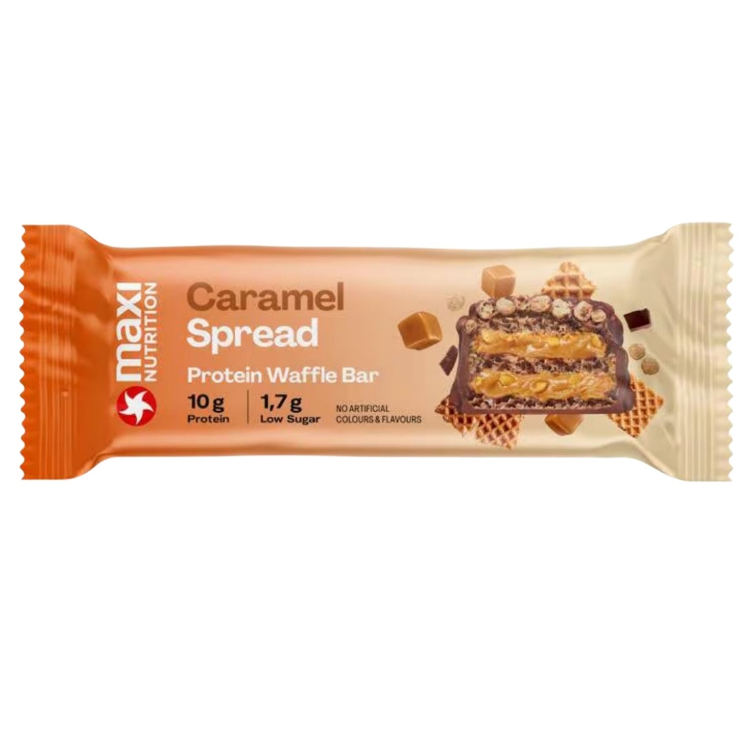 Maxi Nutrition Protein Waffle Bar - 1 x 39g Riegel Caramel Spread