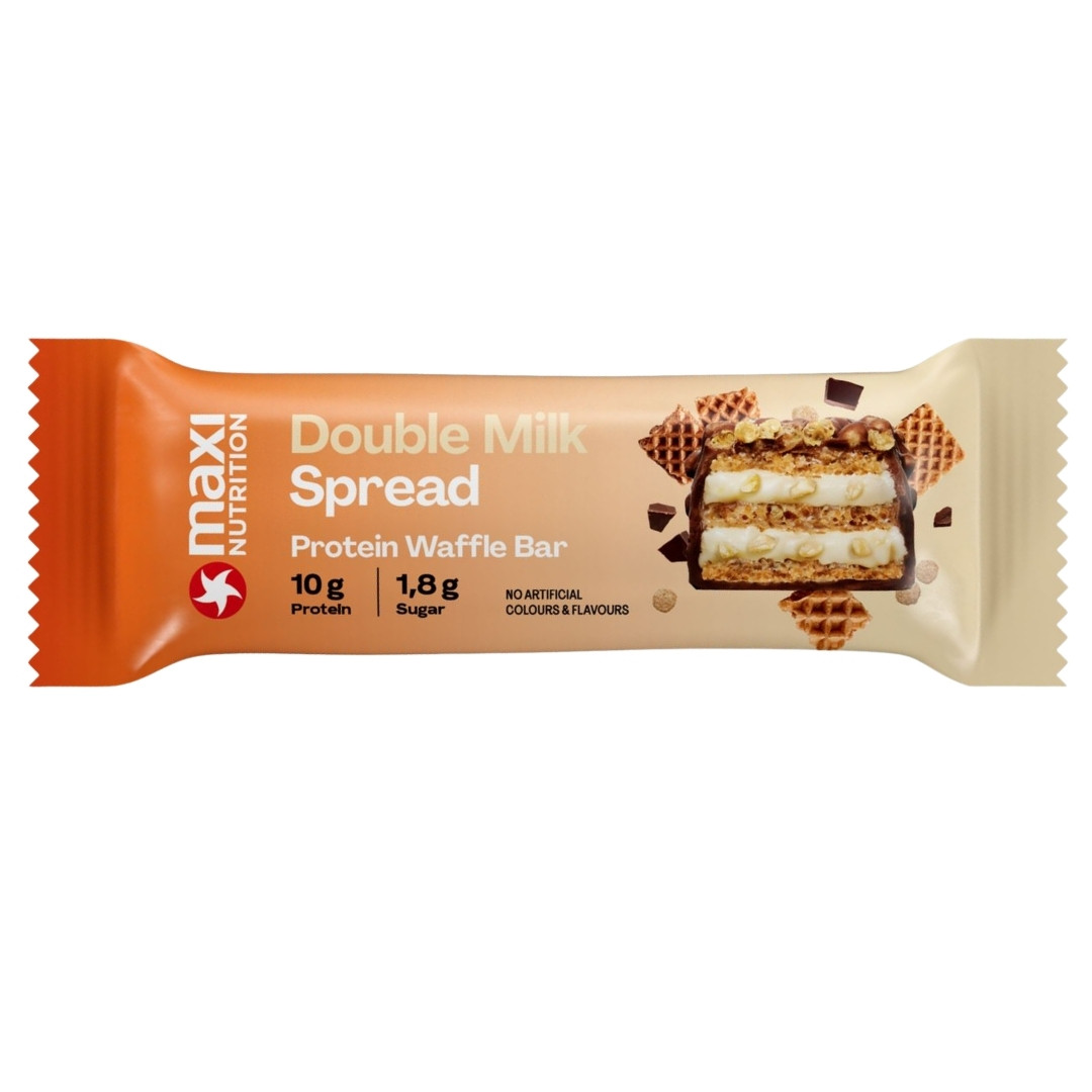 Maxi Nutrition Protein Waffle Bar – 1 x 39g Riegel Double Milk Spread