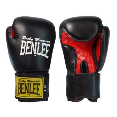 BenLee Leather Boxing Gloves FIGHTER 16 OZ - Schwarz